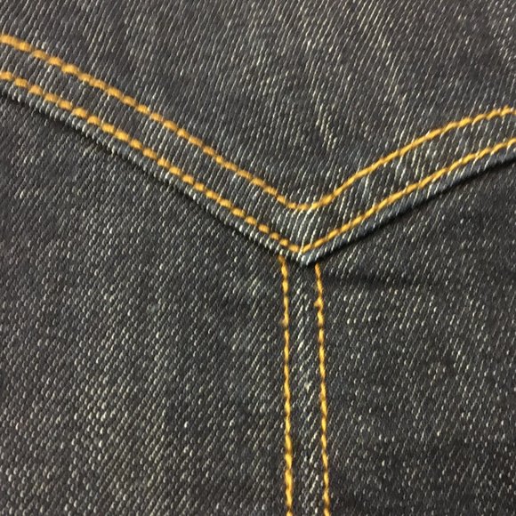 H&M Short Denim Skirt with Gold Buttons in Front - Picture 7 of 7